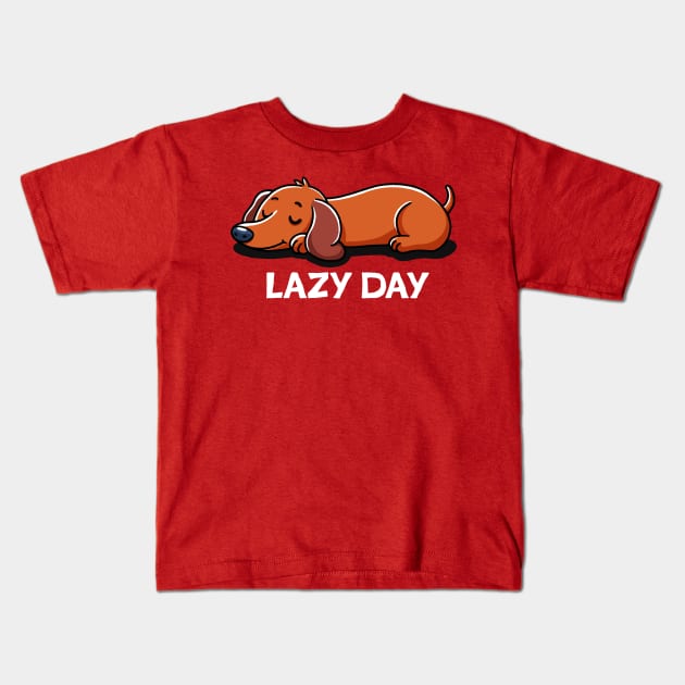 Lazy day Kids T-Shirt by FanFreak